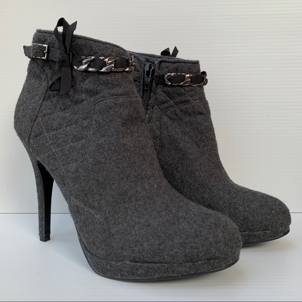 Beverly Feldman Quilted Ankle Boots